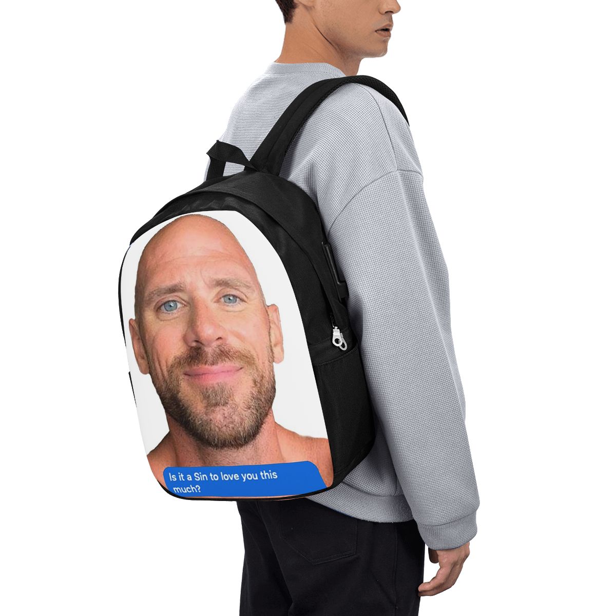 Backpacks - Johnny Sins Flirty Text Bubble Backpack