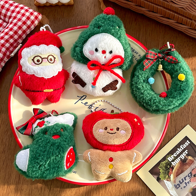 9pcs/Set Chrismas Plush Keycha - Backpacks ulasan dan harga
