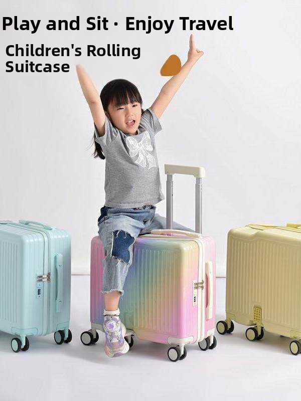 2026 New Children's Luggage Al - Aluminum Frame Carry On Luggage ulasan dan harga