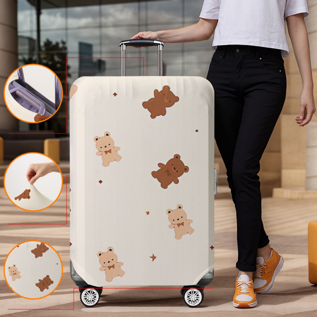 Luggage Cover Protector Elasti - Waterproof Suitcase Cover Protector ulasan dan harga