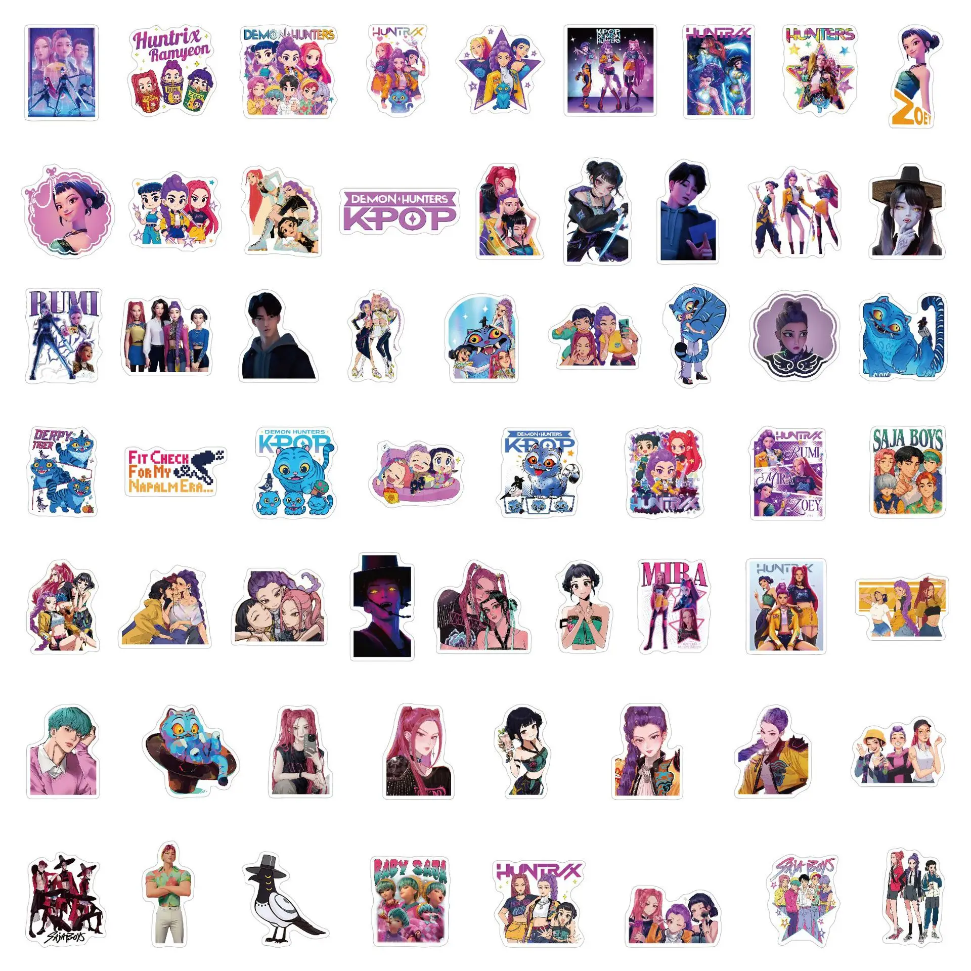 60Pcs Anime Girls Lumi Mila Zo - Luggage ulasan dan harga