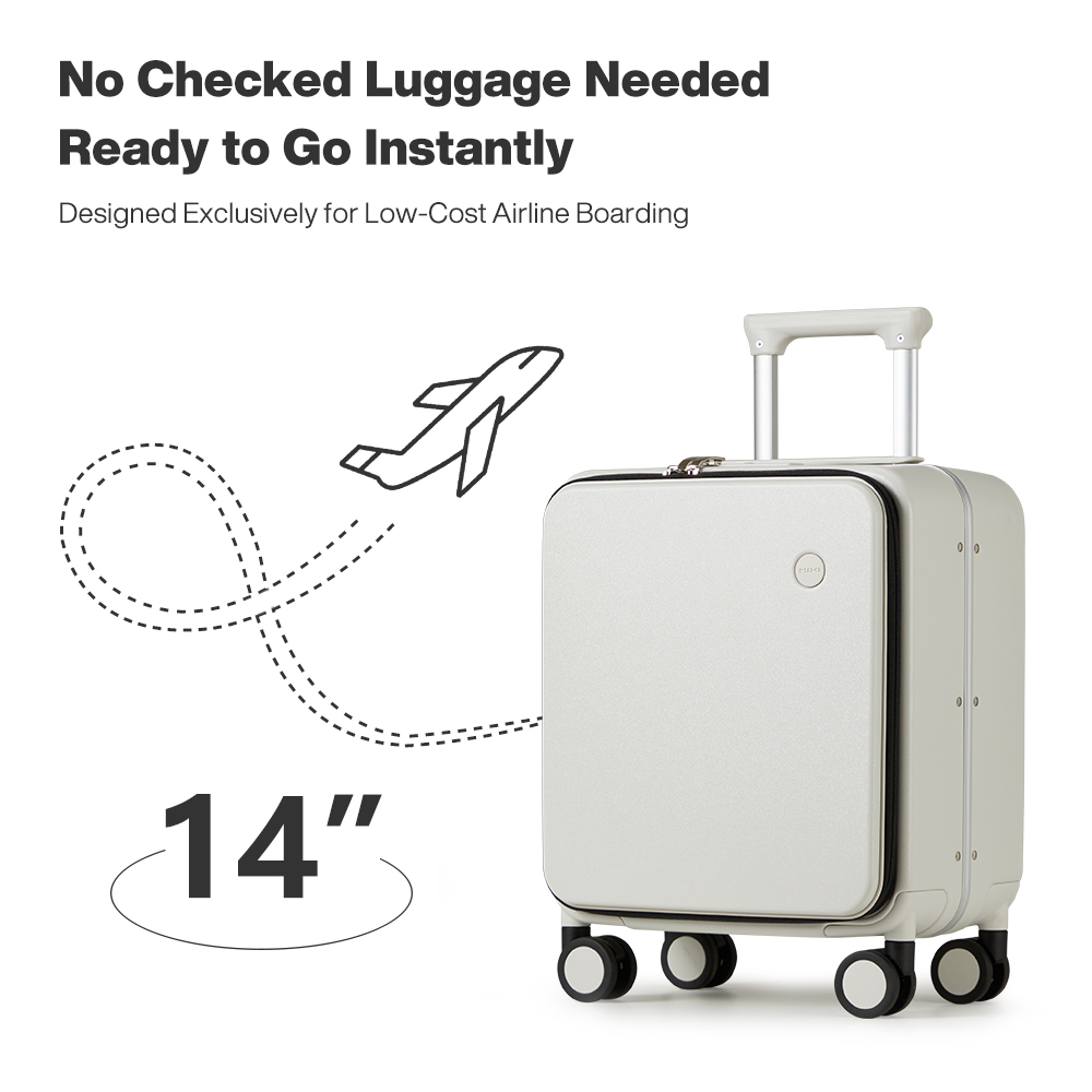 Mixi 14 Inch Underseat PC Hard - Aluminum Frame Carry On Luggage ulasan dan harga