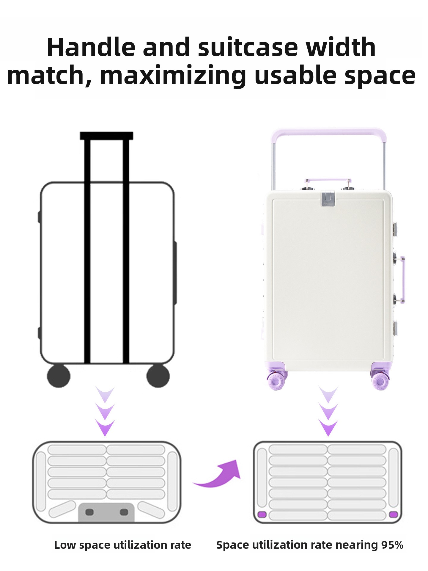 New Large Capacity Aluminum Fr - Aluminum Frame Carry On Luggage ulasan dan harga