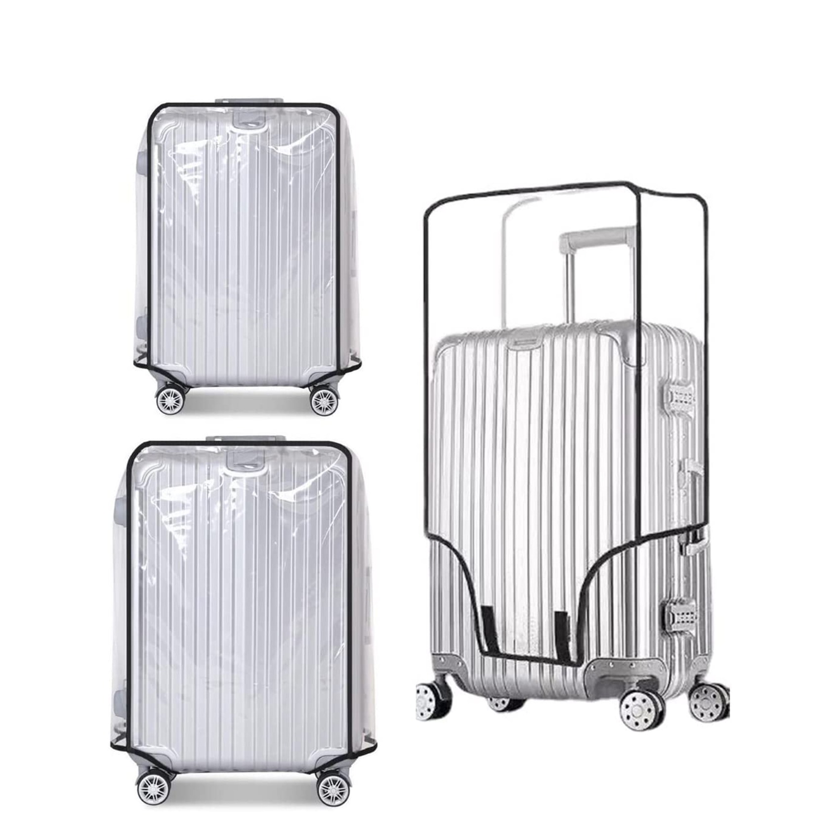 New Full Transparent Luggage P - Waterproof Suitcase Cover Protector ulasan dan harga