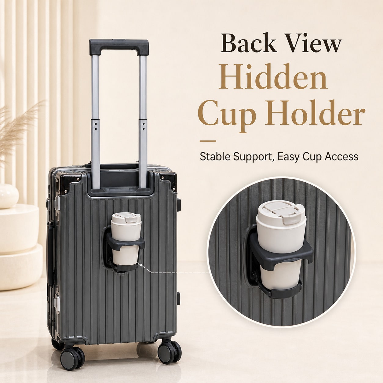 20 Inch Carry On Suitcase Airl - Cabin Size Lightweight Travel Trolley ulasan dan harga