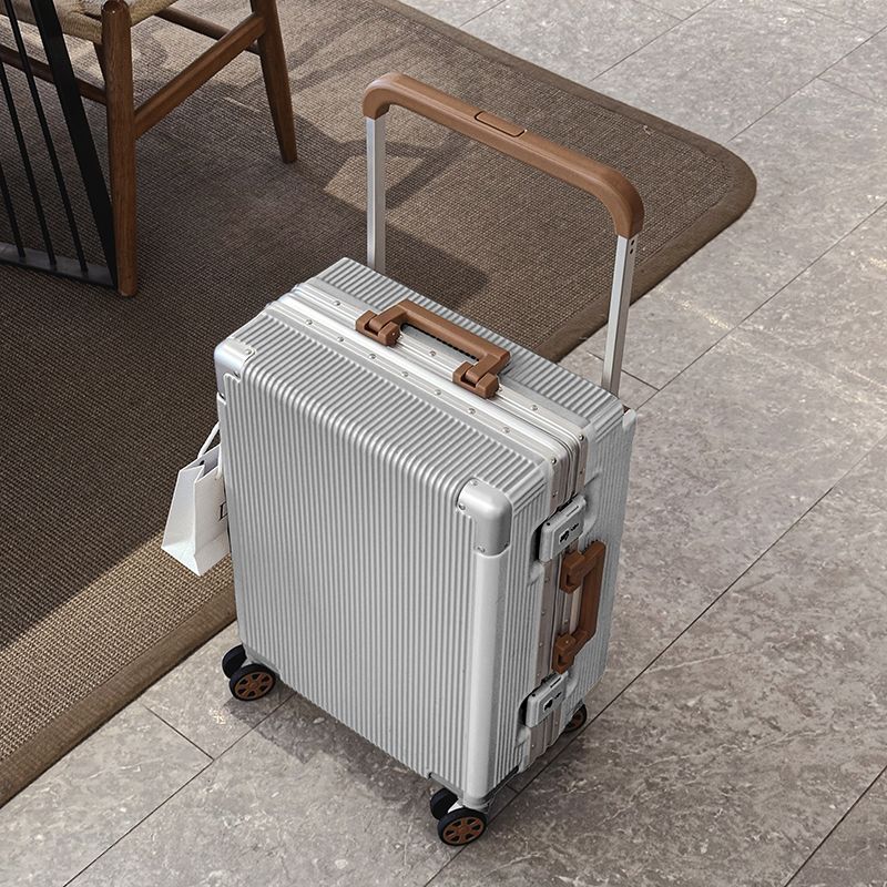 New Wide Trolley Case Luggage  - Aluminum Frame Carry On Luggage ulasan dan harga