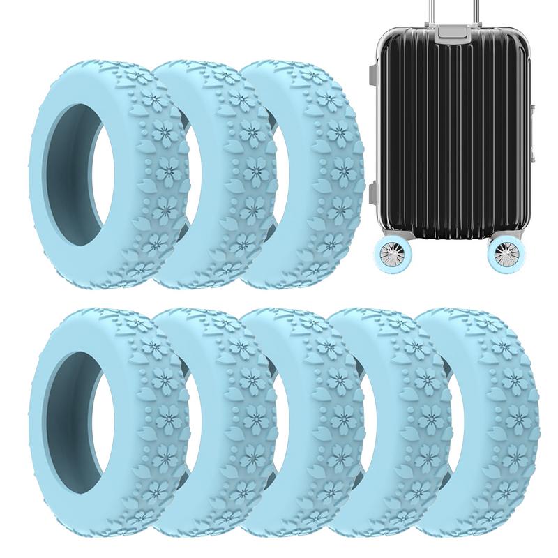 Luggage Wheel Covers 8X Silico - Waterproof Suitcase Cover Protector ulasan dan harga