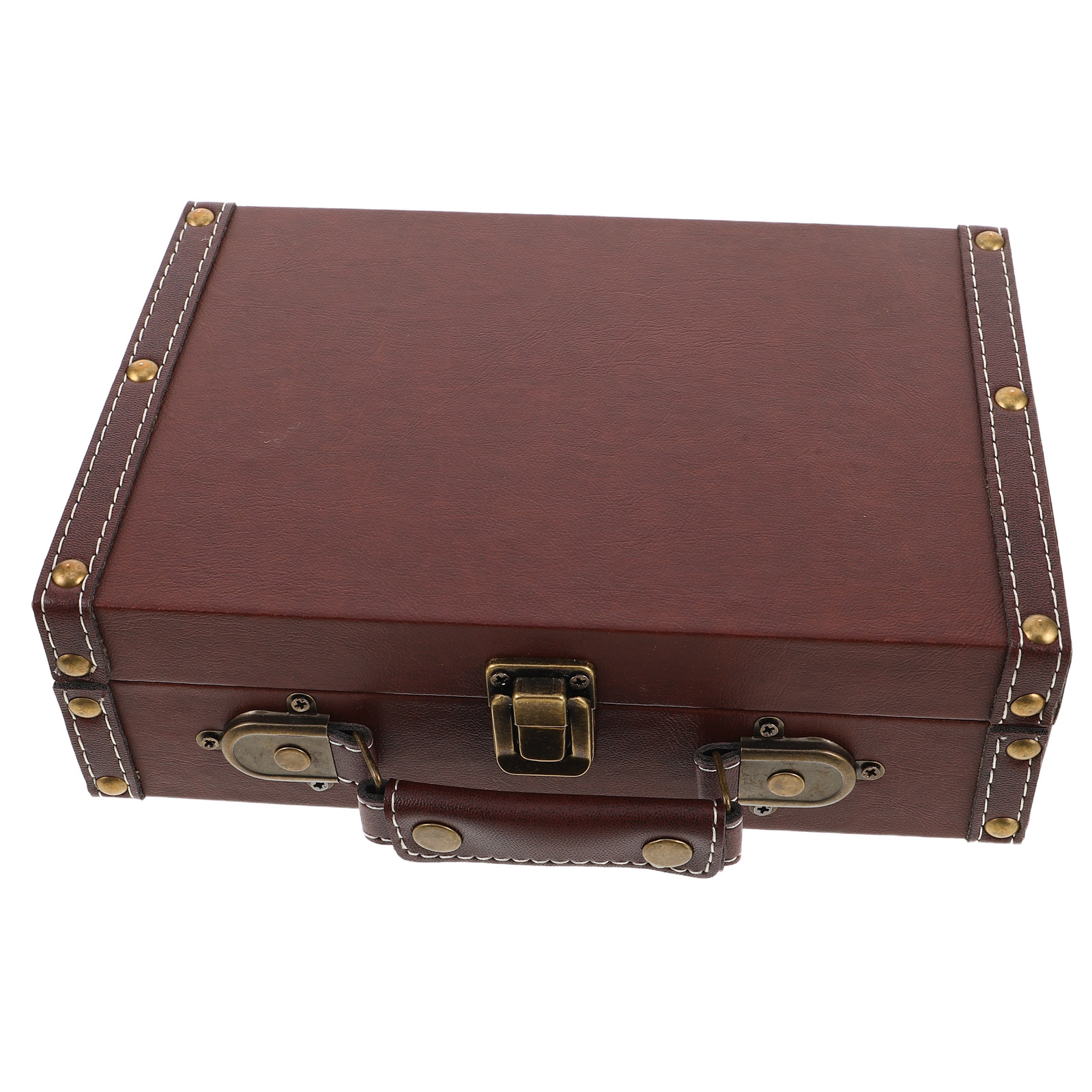 Vintage Wooden Storage Box Ret - Retro Vintage Trunk Suitcase ulasan dan harga