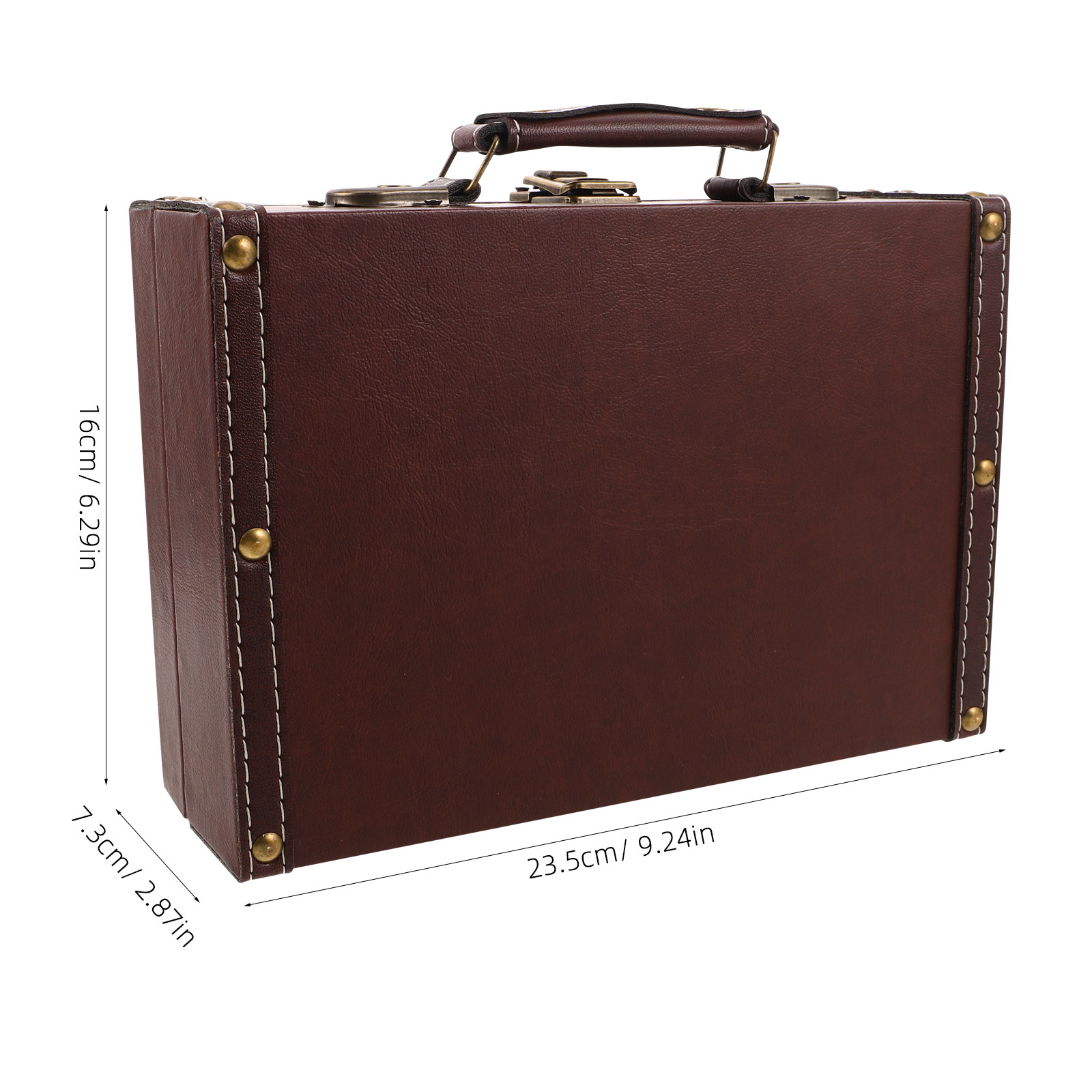 Vintage Wooden Storage Box Ret - Retro Vintage Trunk Suitcase ulasan dan harga