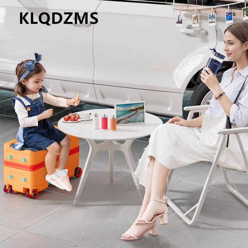 KLQDZMS Sitting and Riding Lug - Spinner Wheel Rolling Suitcase 20 Inch ulasan dan harga