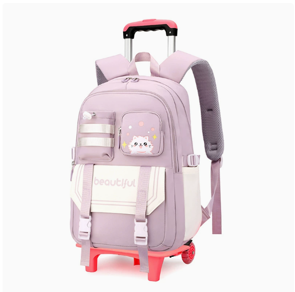 kids School Rolling backpack F - Foldable Rolling Luggage Bag ulasan dan harga