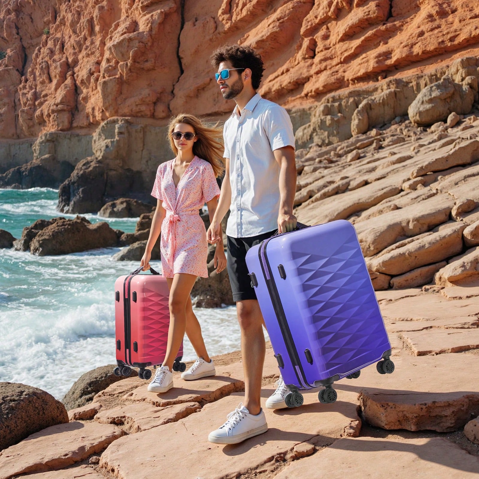 20/28 Inch Hardshell Luggage S - Spinner Wheel Rolling Suitcase 20 Inch ulasan dan harga