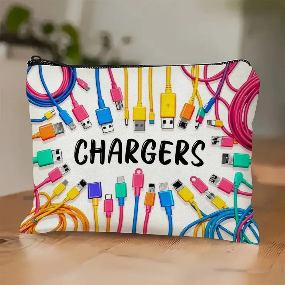 New Canvas Charger Storage Pou - Cosmetic Bags ulasan dan harga