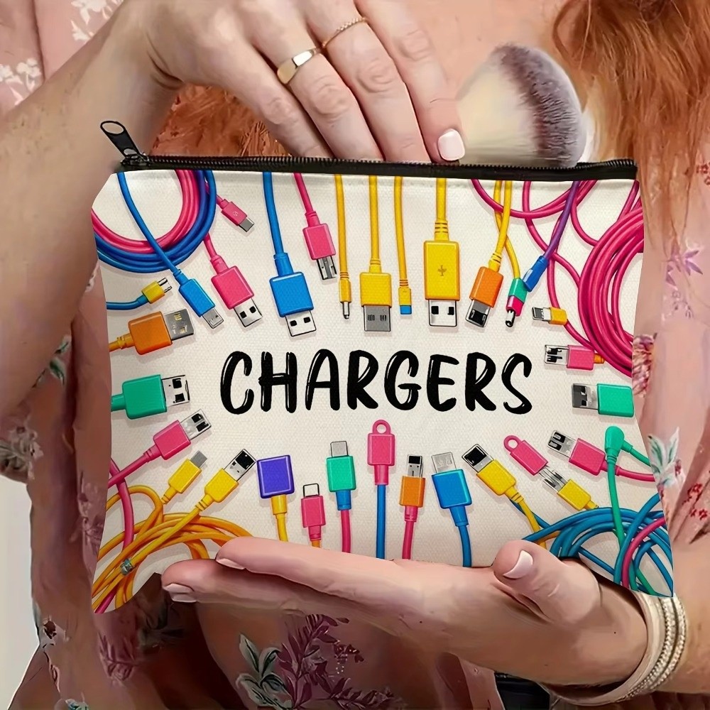 New Canvas Charger Storage Pou - Cosmetic Bags ulasan dan harga