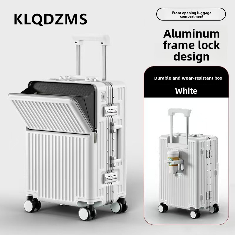 KLQDZMS Multifunctional Suitca - Front Opening Laptop Luggage 24 Inch ulasan dan harga