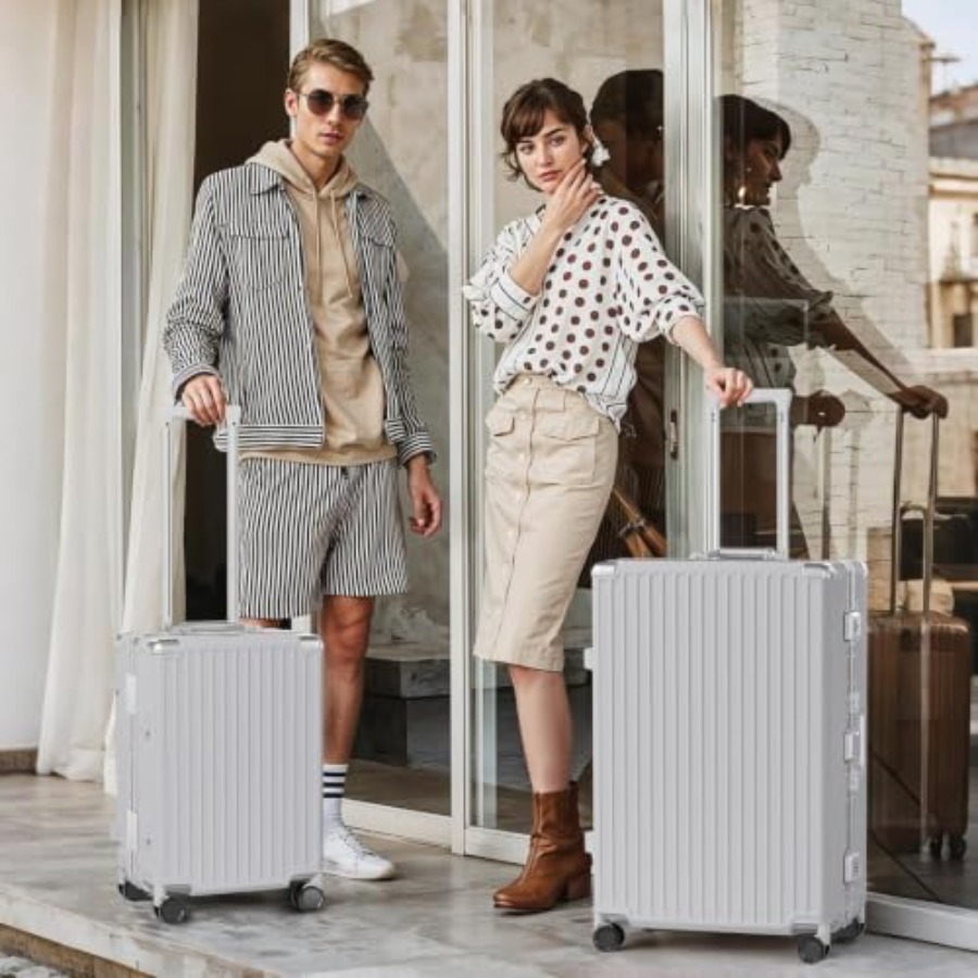 Luggage Sets 2 Pcs Aluminum Fr - Aluminum Frame Carry On Luggage ulasan dan harga