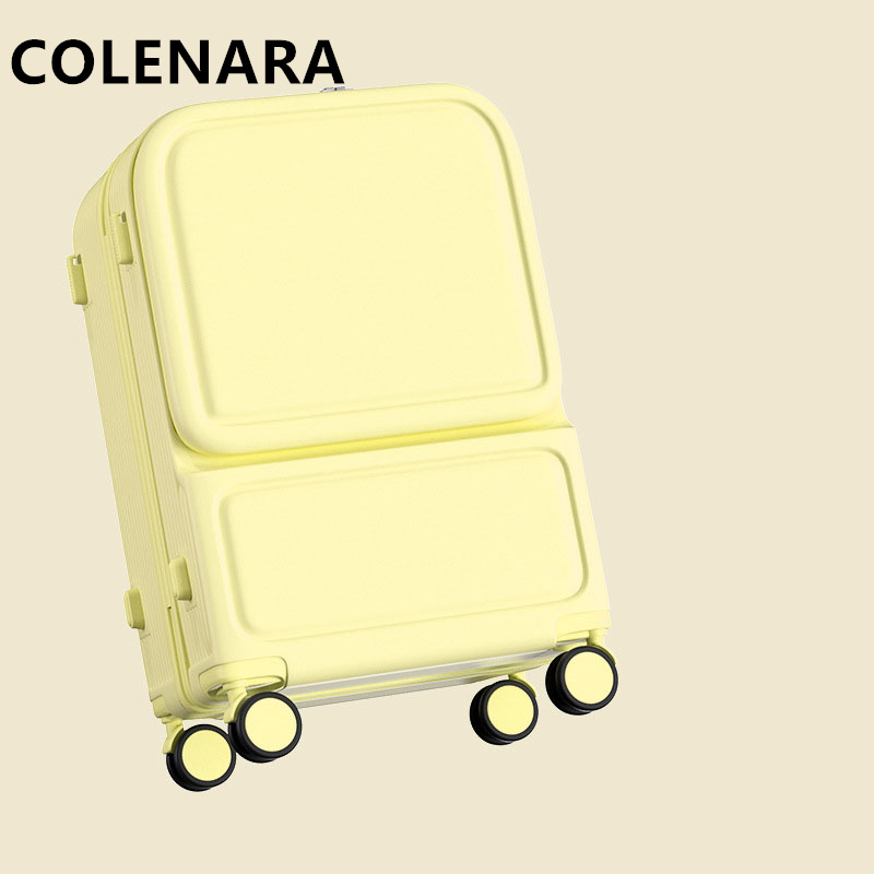COLENARA ABS+PC Suitcase Front - Front Opening Laptop Luggage 24 Inch ulasan dan harga