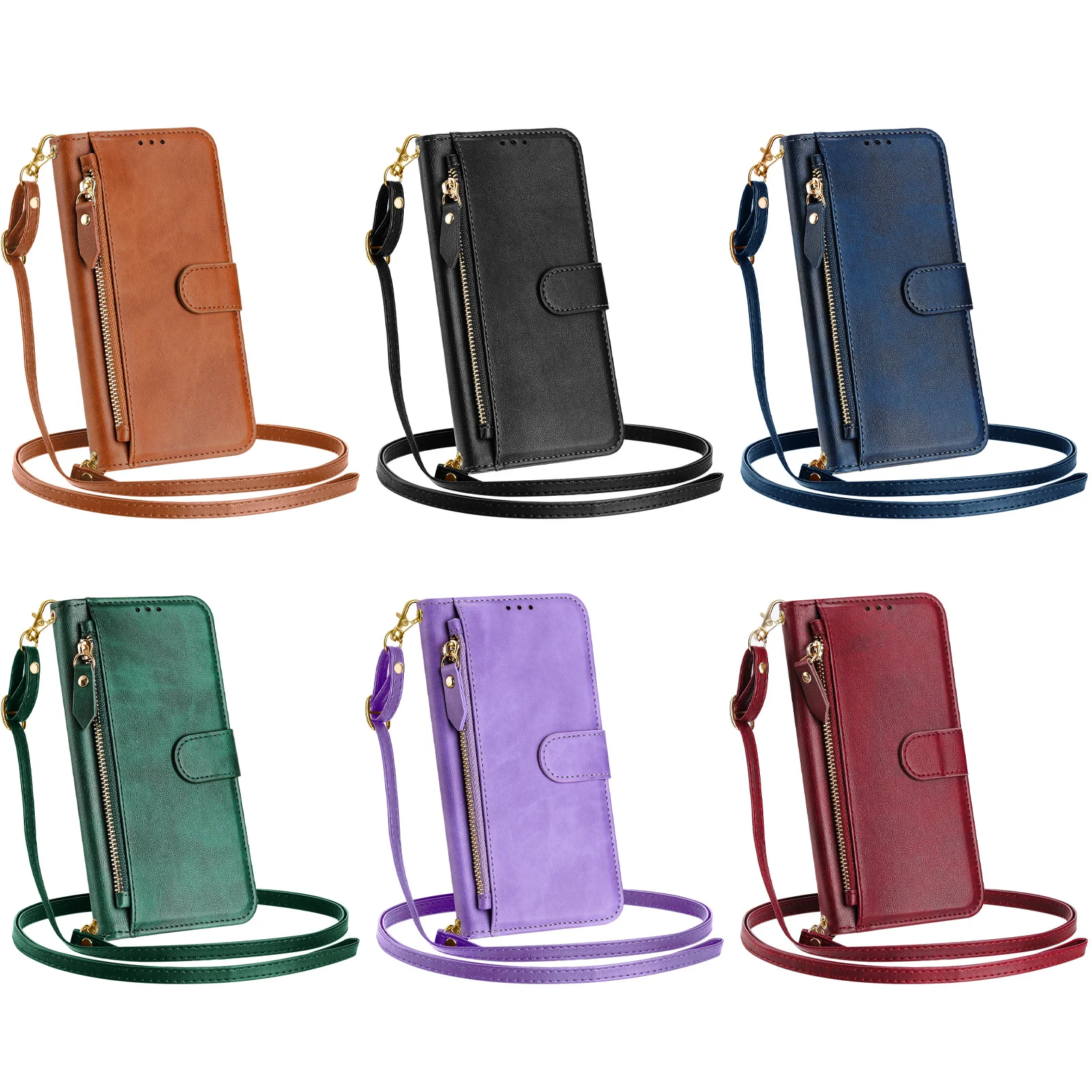 Crossbody Zipper Cards Solt Le - Wallets ulasan dan harga