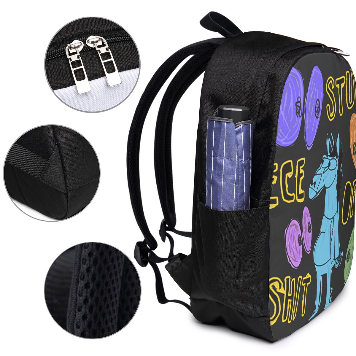 Cartoon Bojack Horseman Stupid - Backpacks ulasan dan harga