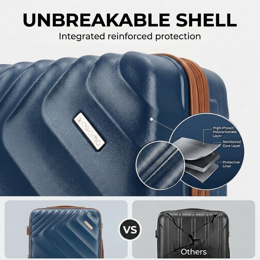 5-Piece Hard Shell Expandable  - Expandable Hard Shell Luggage Set ulasan dan harga